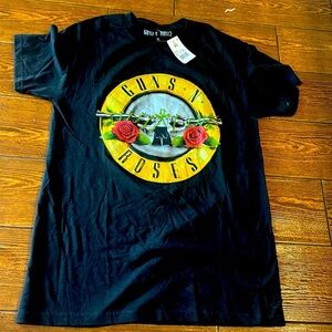 Guns and Roses T-Shirt Mens Size M Black Graphic Cotton Blend 80s 90s Rock
